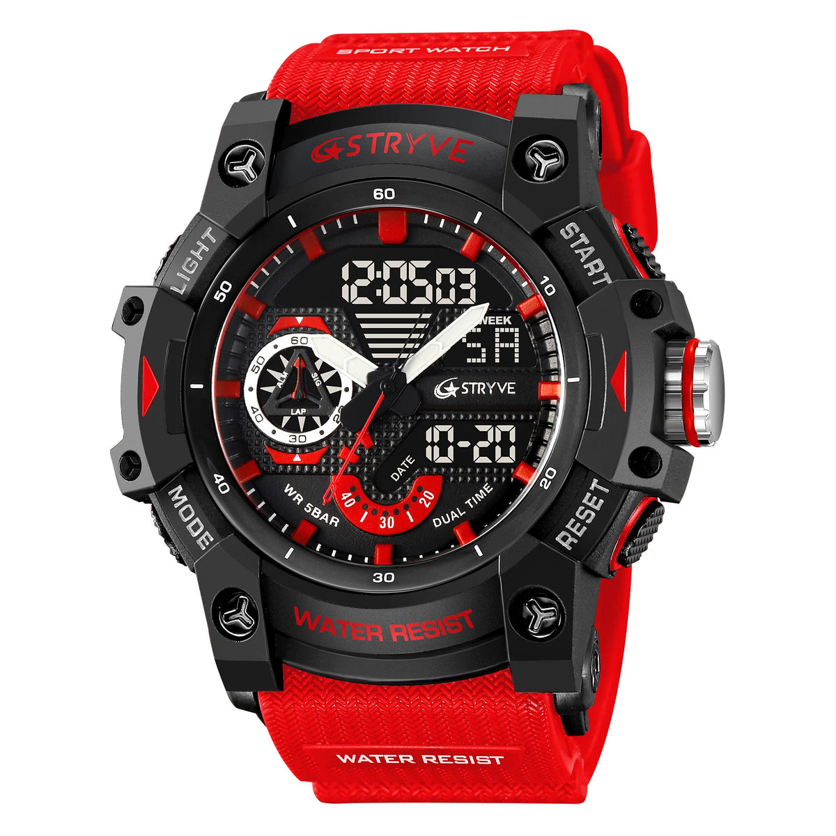 STRYVE Men’s Sports Watch with Stopwatch & Alarm