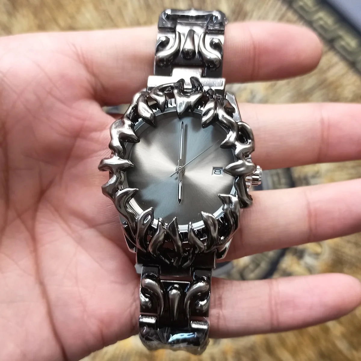 Men’s Punk Spiked Quartz Watch