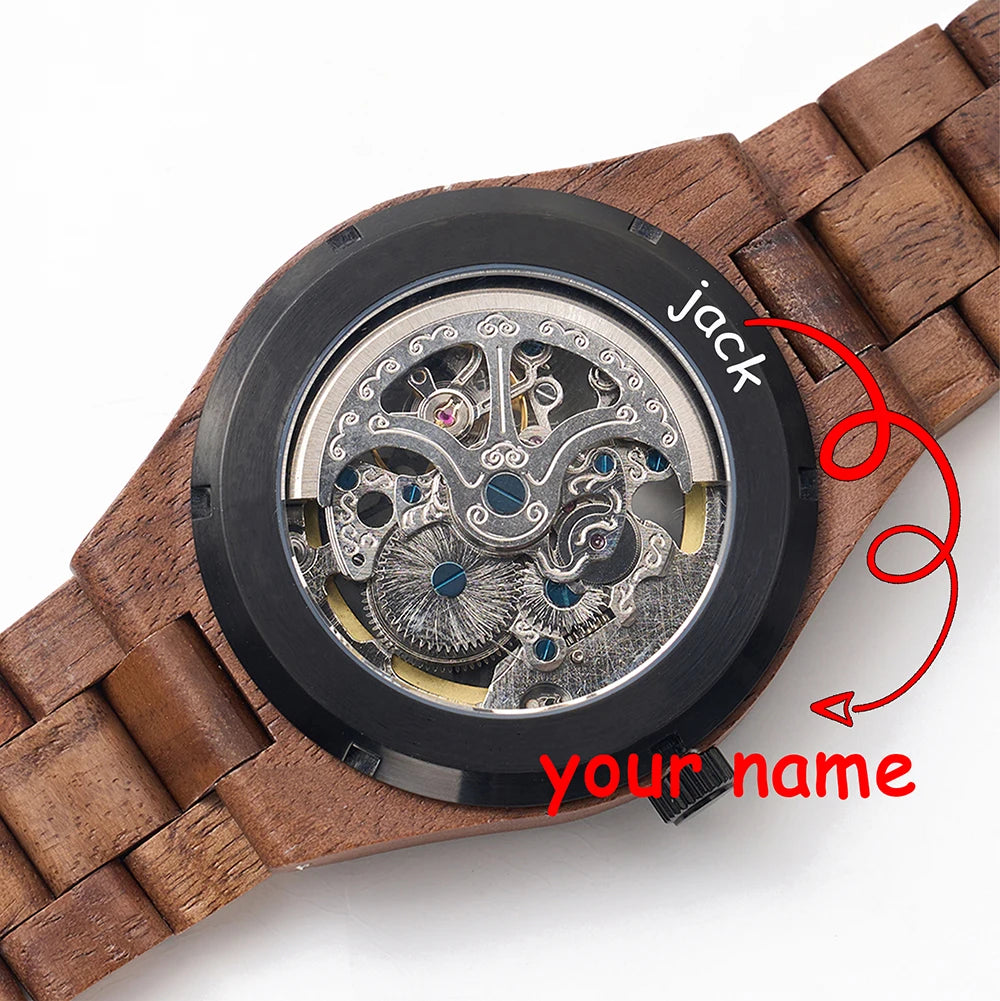 Men’s E49 Wooden Automatic Mechanical Watch
