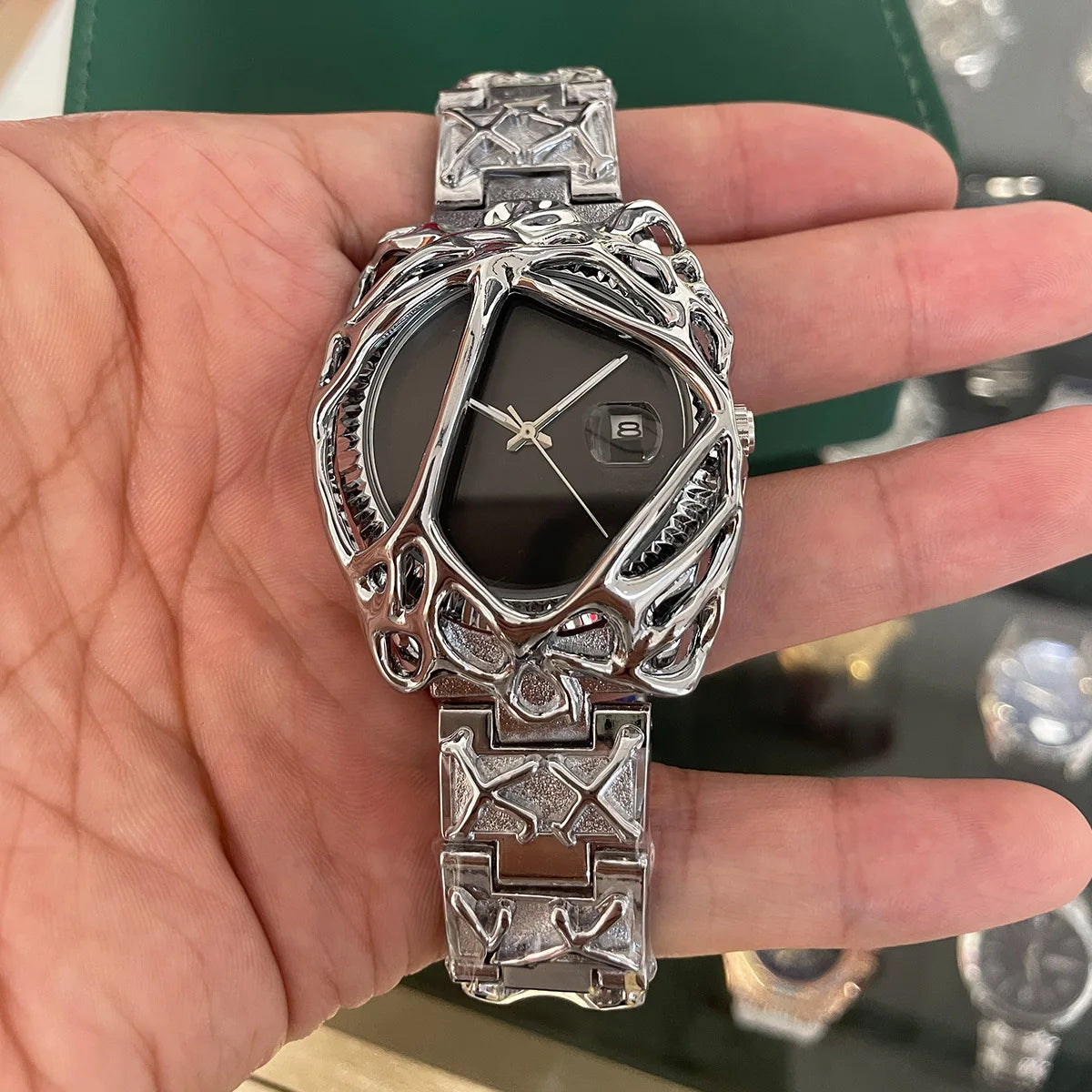Men’s Punk Spiked Quartz Watch