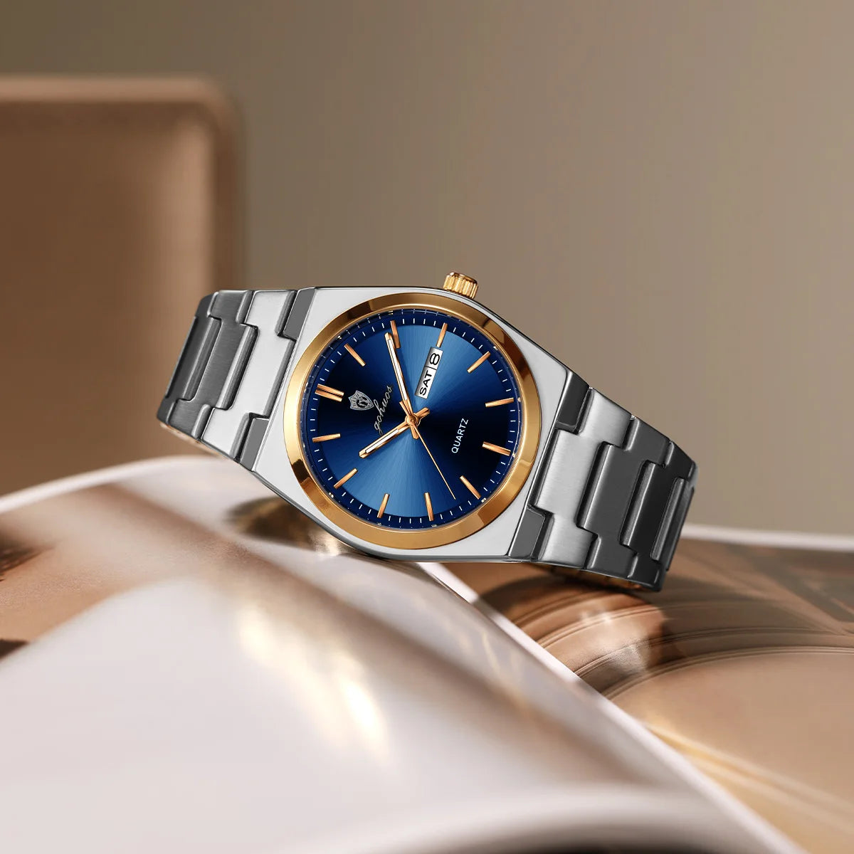 Gohuos Men’s Quartz Watch | Rose Blue