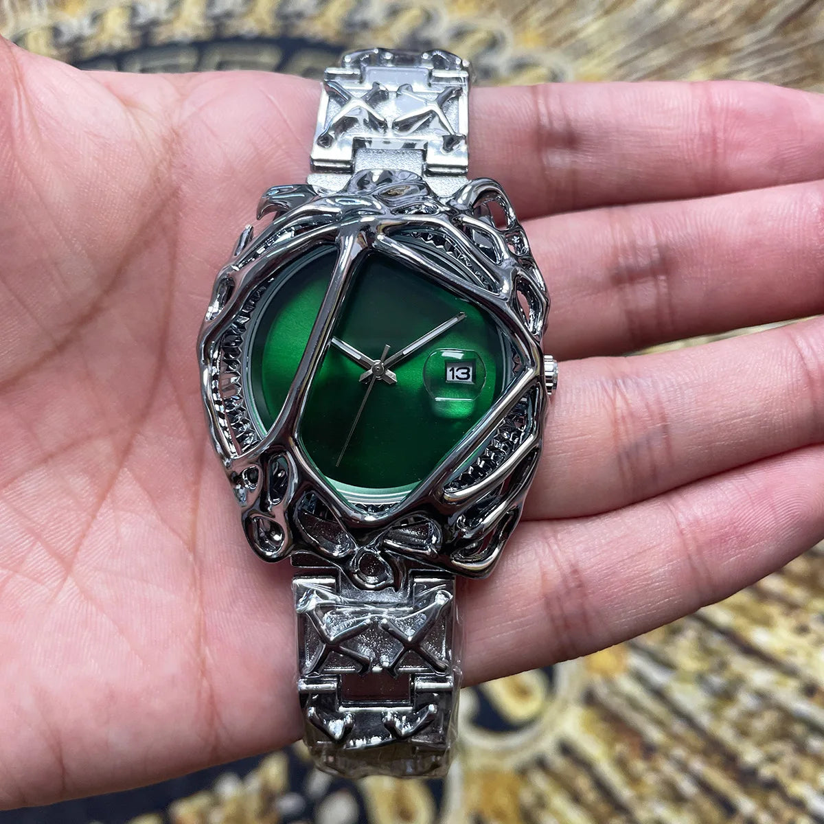 Men’s Punk Spiked Quartz Watch