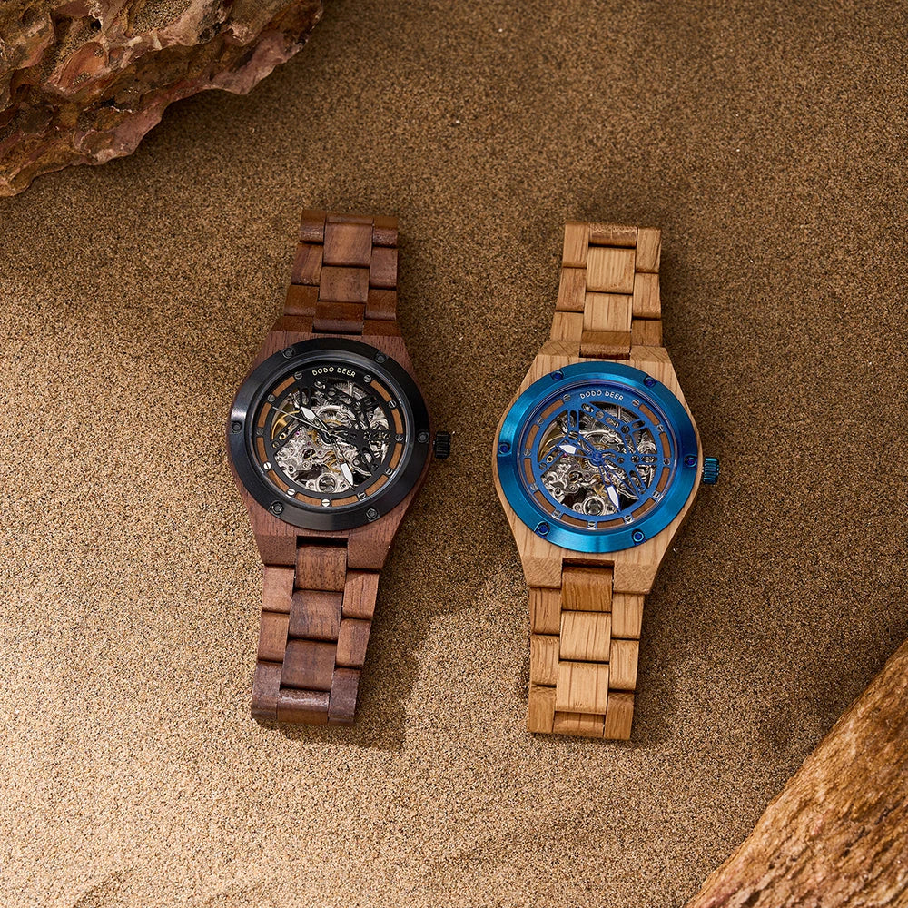 Men’s E49 Wooden Automatic Mechanical Watch