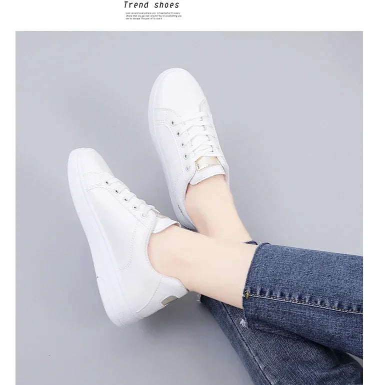 Women’s Floral Embroidered Lace-Up Sneakers