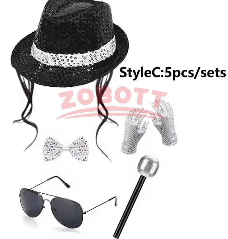 Michael Jackson-Inspired Costume Accessory Sets