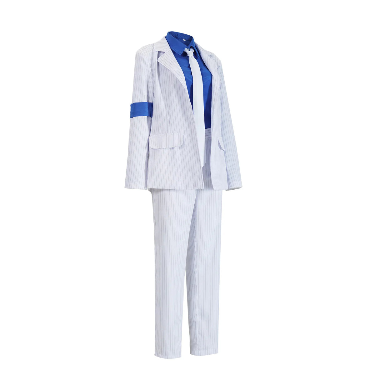 Smooth Criminal-Inspired White Pinstripe Costume Suit