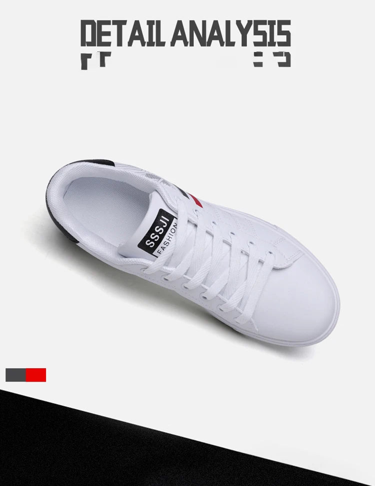 Men’s H07 Striped Faux Leather Sneakers