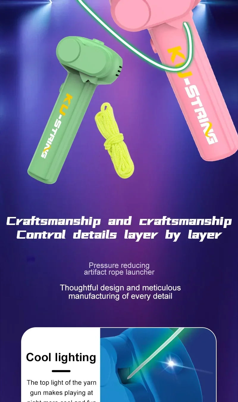 Leuchtende Reißverschlussschnur