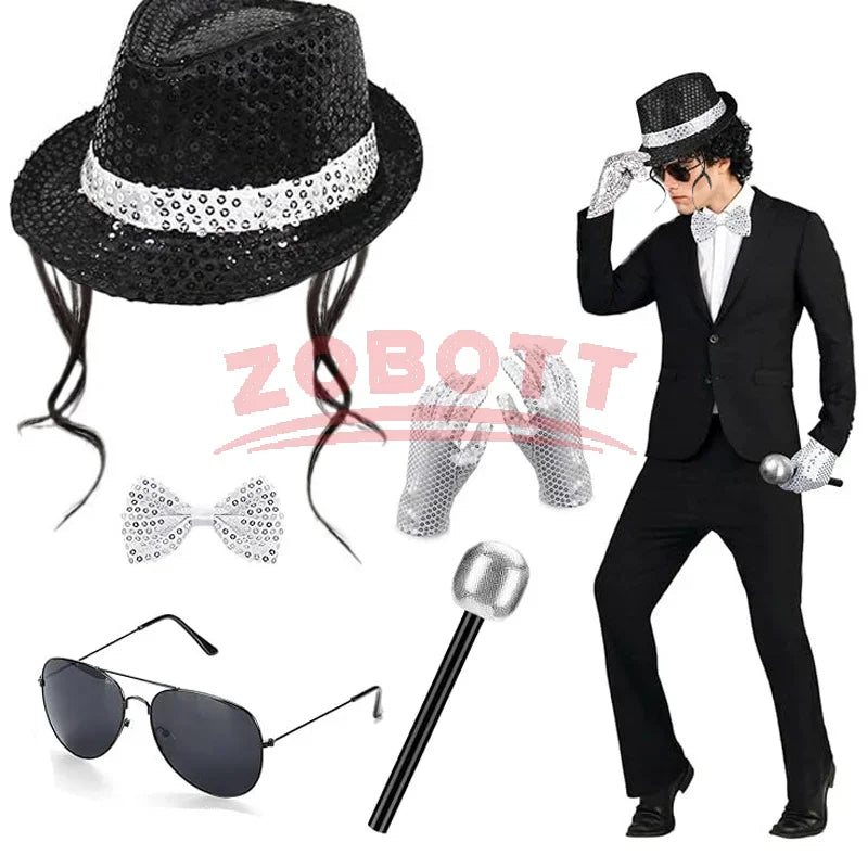 Michael Jackson-Inspired Costume Accessory Sets