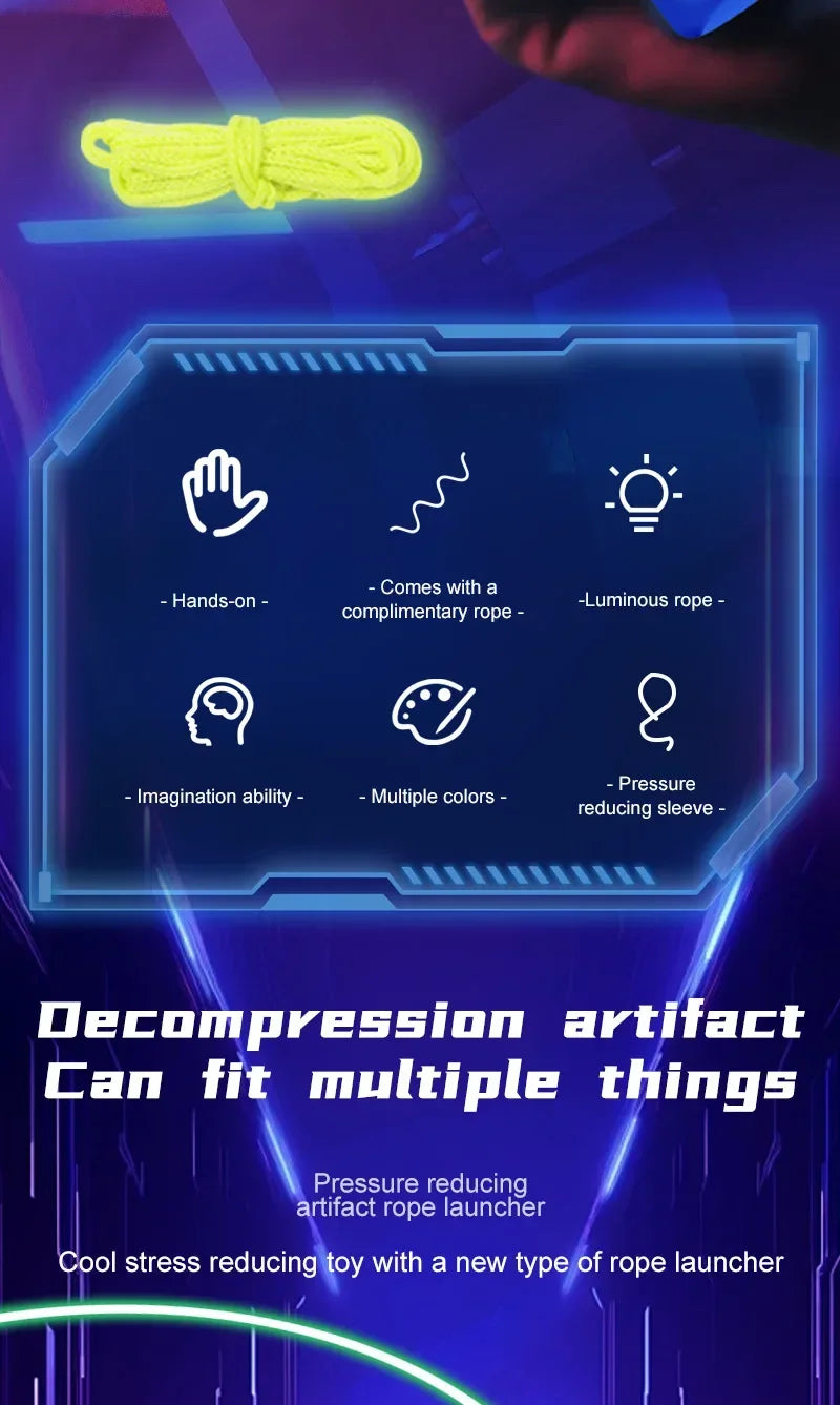 Leuchtende Reißverschlussschnur