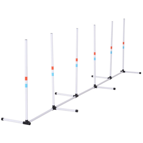 Dog agility poles