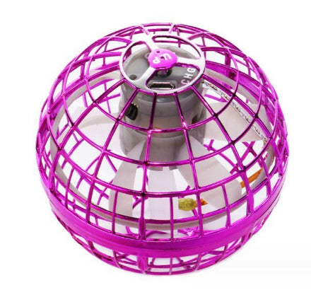 Purple and gray handheld device with a grid-like structure on a white background