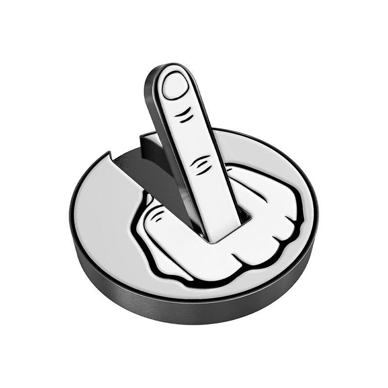 Black and white illustration of a hand holding a key with a circular object in the background