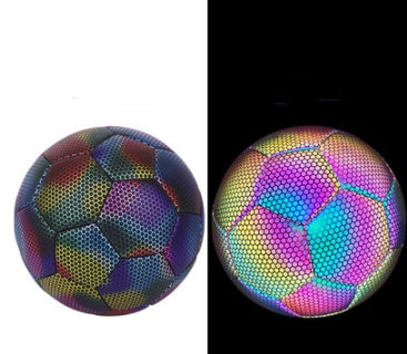 Multicolored soccer ball on a white background